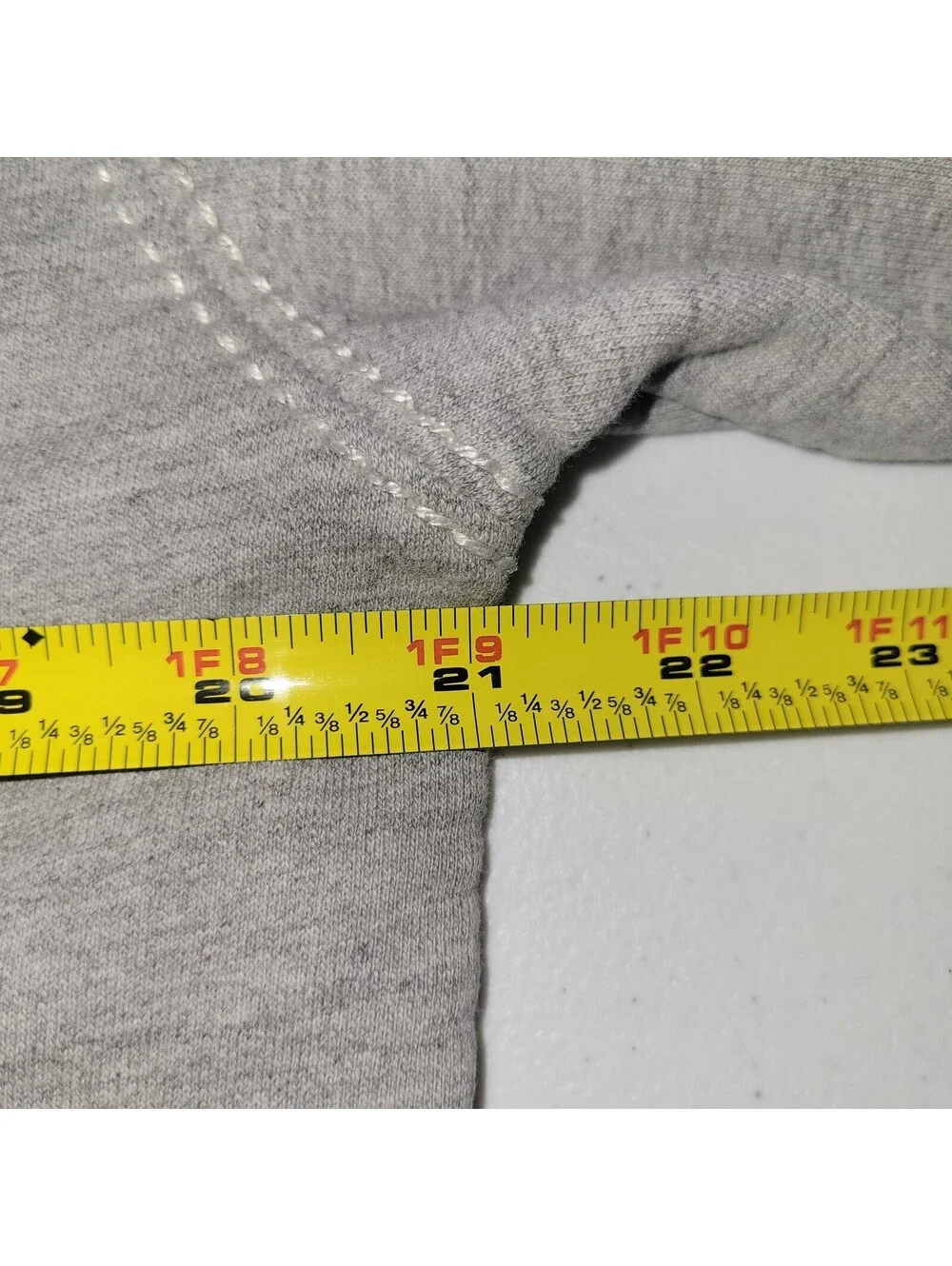 VTGTrue Religion Men's Gray Full Zip Hoodie Big T Stitching Sleeve Size M READ